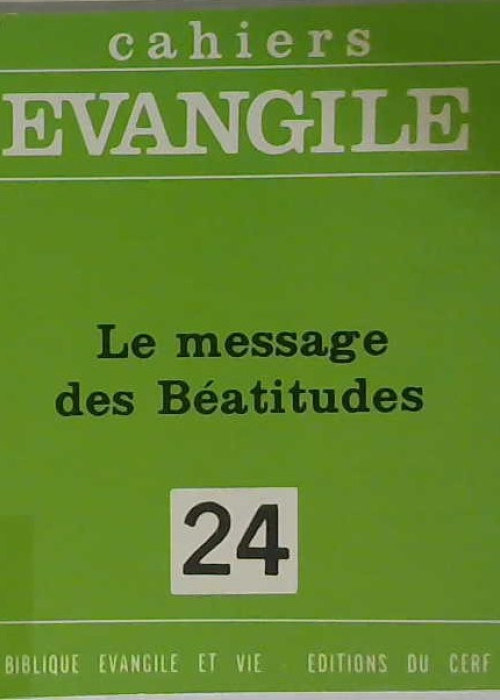 Cahier évangile no24
