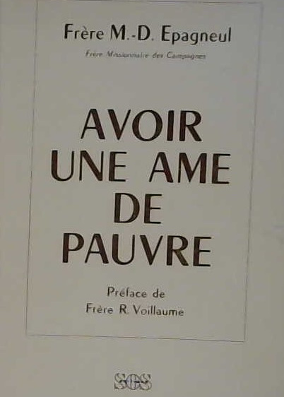 Avoir une âme de pauvre