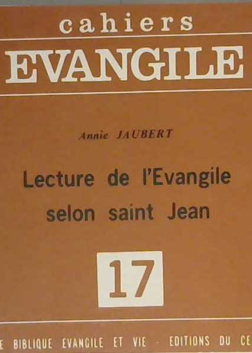 Cahier Évangile no 17