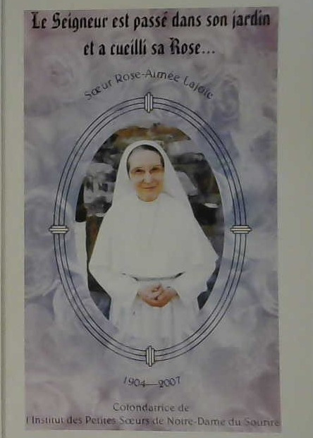 Le Seigneur est passé dans son jardin et a cueilli sa Rose...