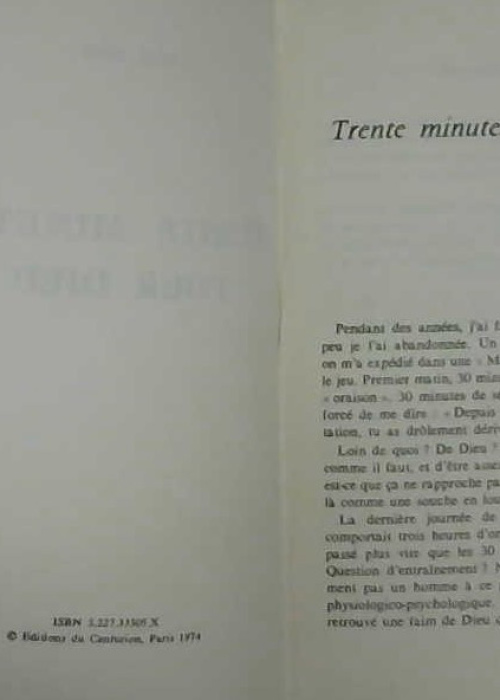 Trente minutes pour Dieu
