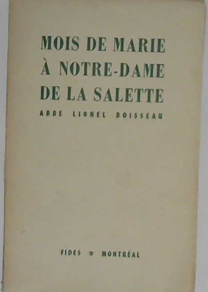 Mois de Marie à Notre-Dame de la Salette