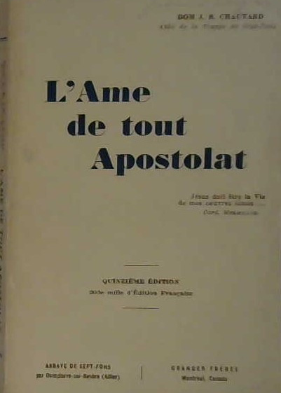 L'âme de tout apostolat
